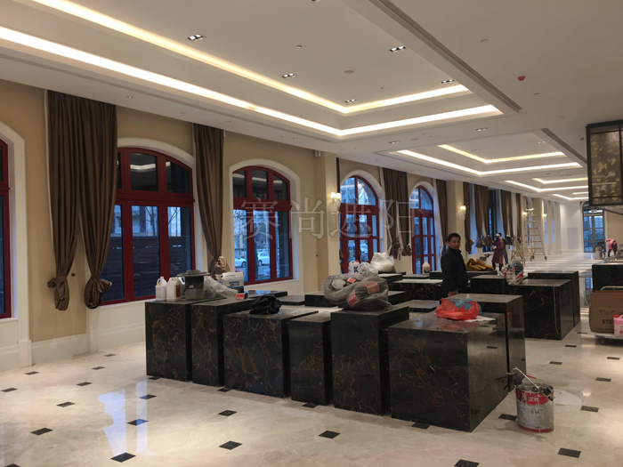 陽光保險集團電動窗簾工程施工照片