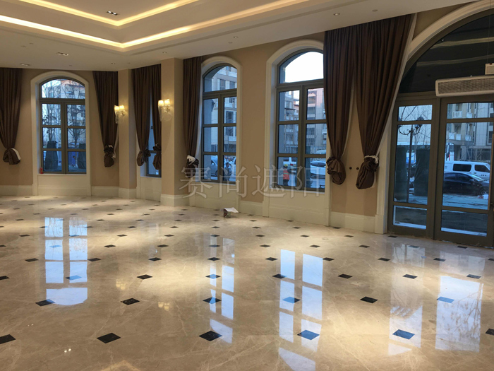 陽光保險集團電動窗簾工程施工照片