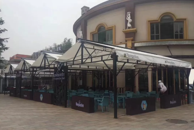 遮陽篷的歷史與演繹及應用實景圖