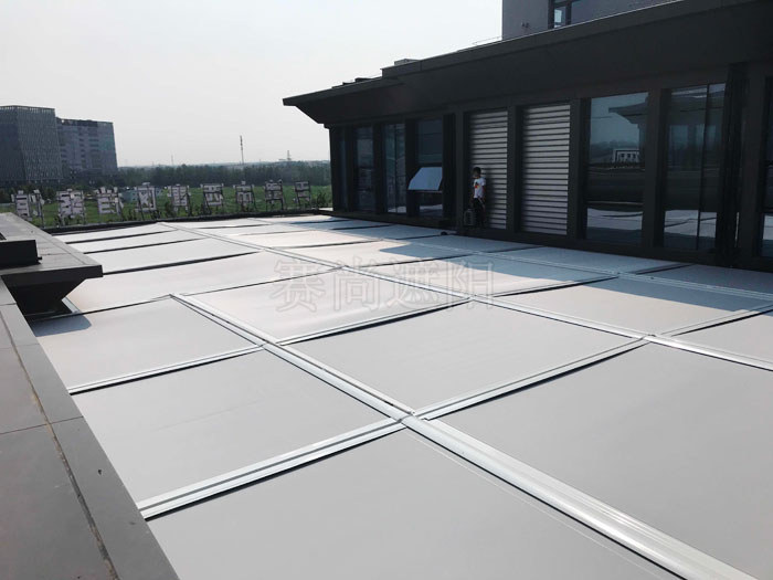 天安創(chuàng)新科技產(chǎn)業(yè)園樓采光頂電動(dòng)天幕電動(dòng)天幕效果照片