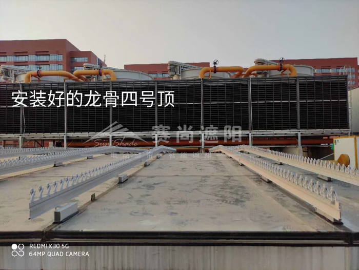 南昌大學第一附屬醫院電動遮陽項目進入施工