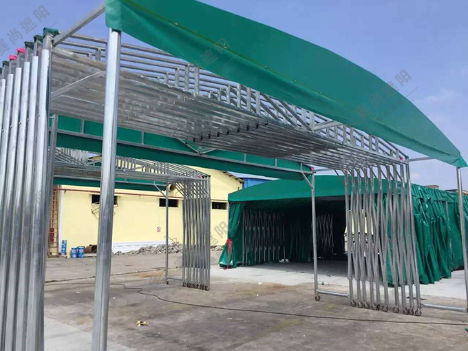 推拉遮陽(yáng)棚實(shí)景圖1