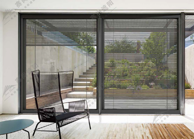電動中空鋁百葉簾實景圖 電動中空鋁百葉簾實景圖
