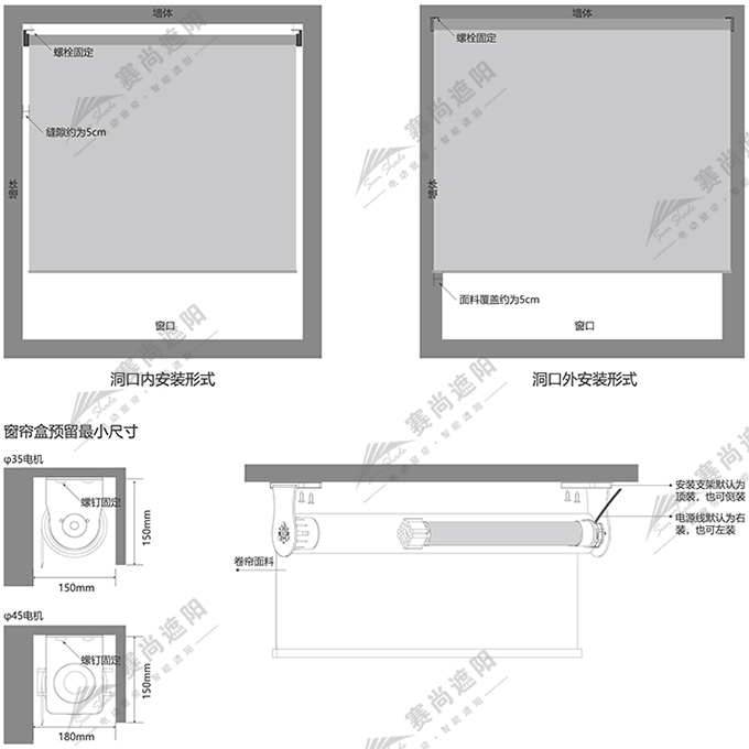 電動(dòng)卷簾安裝方式 電動(dòng)卷簾安裝方式
