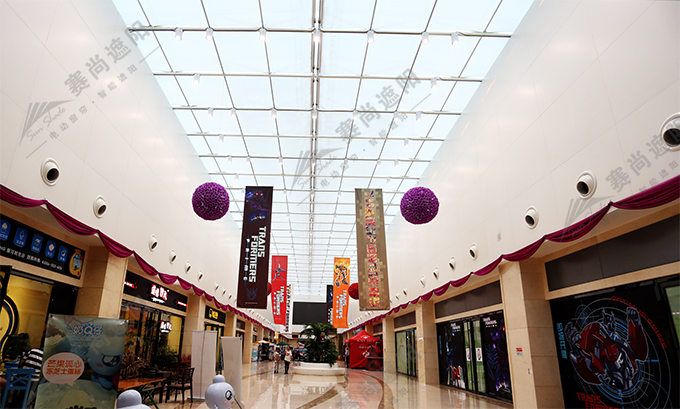 FSS電動天棚簾實景圖 FSS電動天棚簾實景圖