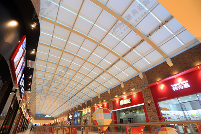 FSS電動天棚簾實景圖 FSS電動天棚簾實景圖