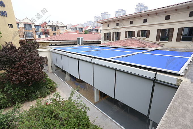 圖一:電動天幕案例圖 圖一:電動天幕案例圖