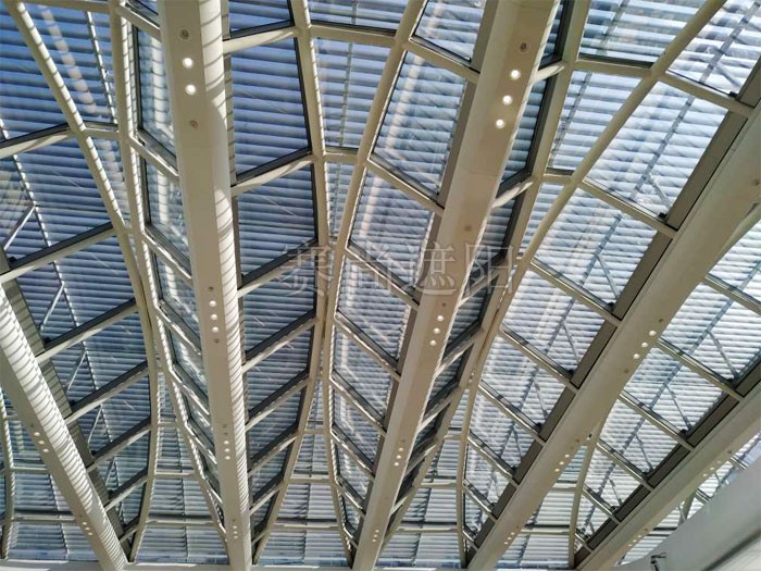 北京終端管制中心采光頂遮陽工程實景效果