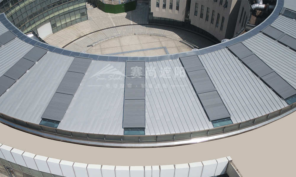 山東藝術學院戶外可調光百葉工程